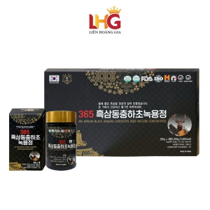 Cao Hắc Sâm Nhung Hươu Đông Trùng Hạ Thảo 365 (250g x 4 Lọ)