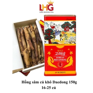 Hồng Sâm Củ Khô Daedong Hàn Quốc 150g (16 - 25 củ)