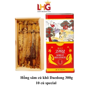 Hồng Sâm Củ Khô Daedong Hàn Quốc 300g (10 Củ Special)