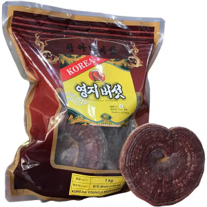 Nấm Linh Chi Đỏ Núi Đá Thiên Nhiên Korean Youngji Mushroom Bịch 1kg
