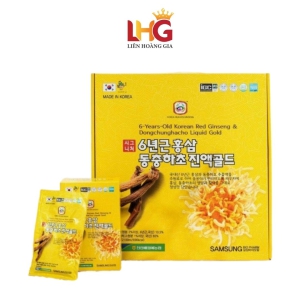 Nước Đông Trùng Hạ Thảo Dongchunghacho Liquid Gold Samsung (Hộp 30 Gói) – Tinh Hoa Sức Khỏe Hàn Quốc