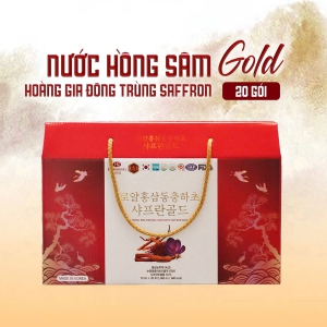 Nước Hồng Sâm Gold Hoàng Gia Đông Trùng Saffron – Tinh Túy Thảo Dược Cho Cuộc Sống Thịnh Vượng